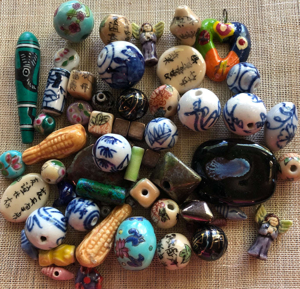  Glass Seed Beads for Bracelets Making, Clay Beads Mix