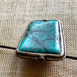 Turquoise Bezel-Set Bead, Nepal