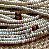 12º Old White Seed Beads