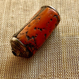 Antique Coral Bead, Sterling Setting