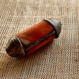 Antique Coral Bead, Sterling Setting