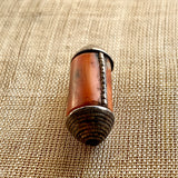 Antique Coral Bead, Sterling Setting