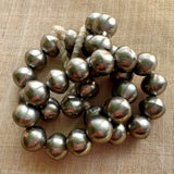 Large Round Silver beads, Mali