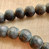 Large Rough Cast Brass Beads,  Nigeria