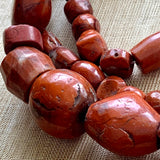 Strand of Antique Nigerian Red Jasper Beads