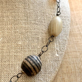 Beige Mix Necklace by Ruth