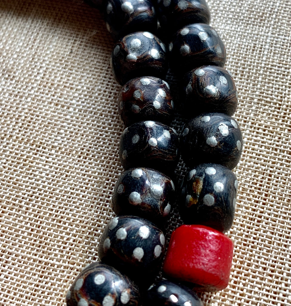 Tiger ebony wood side drilled flat teardrop - Beads and Pieces