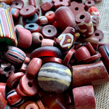 African Trade Bead Mix, BROWNS