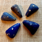 Large Blue with White Dots Kiffa Bead