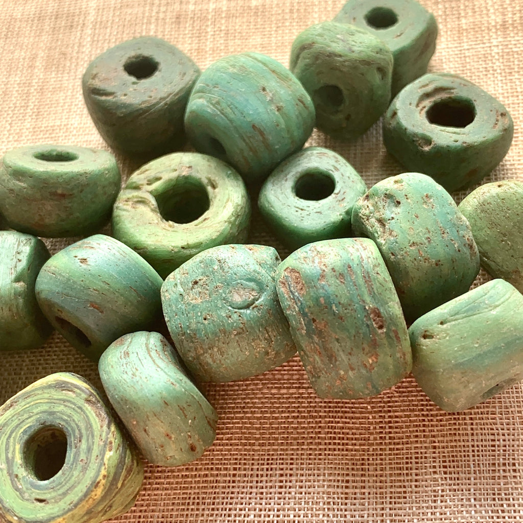 Old Green Hebron Bead