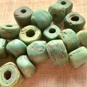 Old Green Hebron Bead