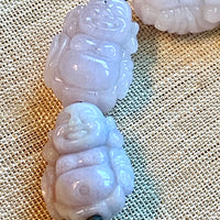 Lavender Jade Buddha Carving