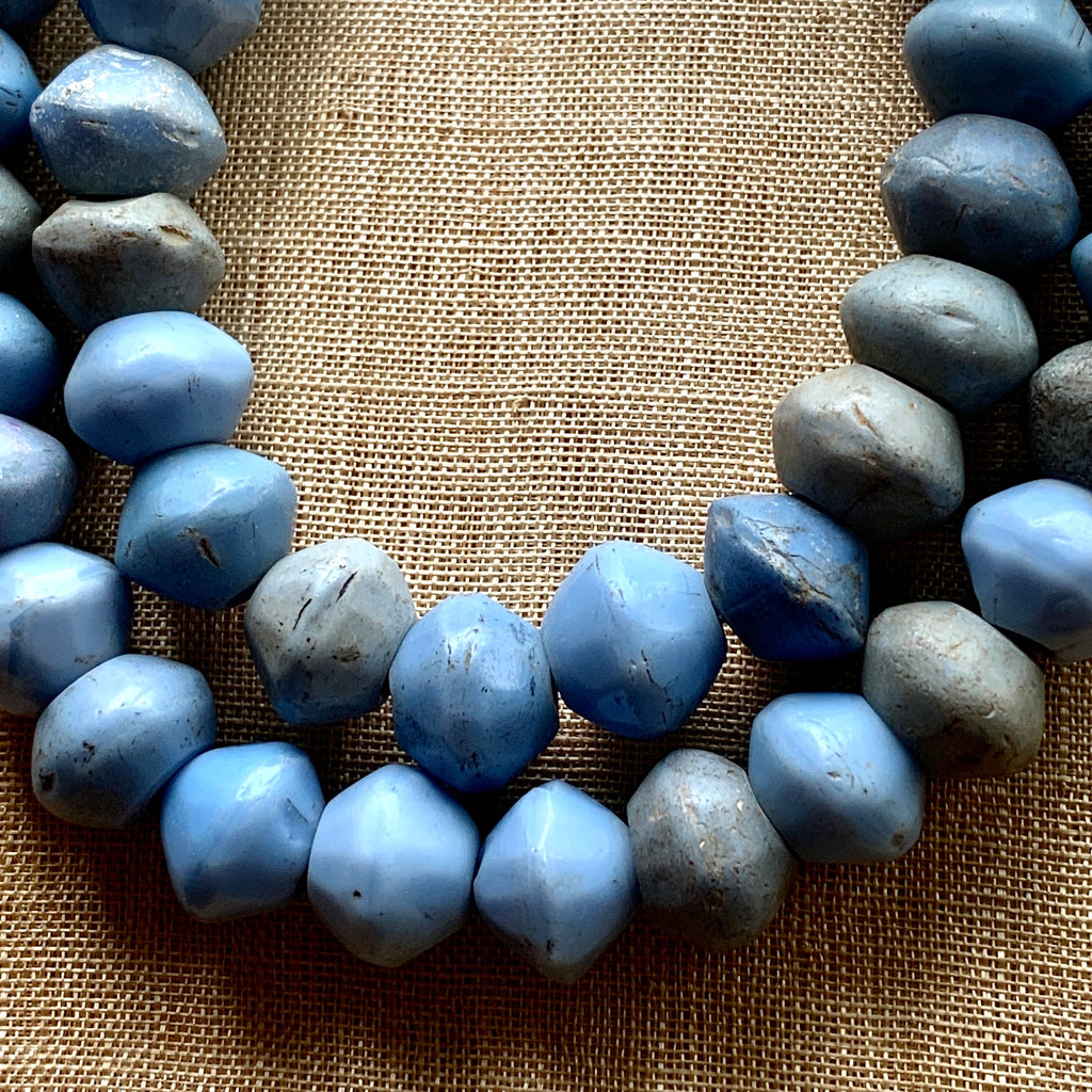 Vintage Sea Glass Beads in Indigo Blue – Cailini Coastal