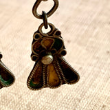 Moroccan Enamel Silver Earrings