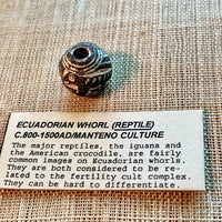 Ancient Ecuadorian Whorl, Reptile