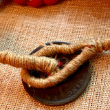 4-Strand Coral Glass Naga Necklace