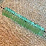 Matte Green Glass Rings