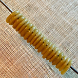 Mustard Yellow Glass Rings