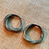 Old Tuareg Silver Rings, Pair