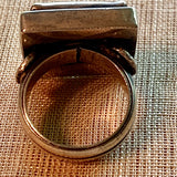 Mixed Metal Ring with Bird, India