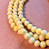 6mm Striped Japanese Glass Beads