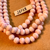 6mm Striped Japanese Glass Beads