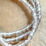 New Java Matte Clear Glass Beads