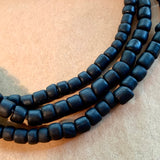 Java Matte Black Glass Beads