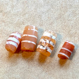 Ancient Etched Carnelian Beads