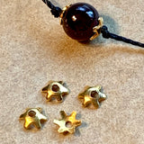Small 18Kt Gold Bead Caps, India