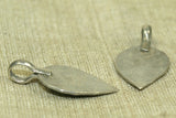 Flat Coin Silver Spade Dangle from Afghanistan