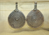Large Vintage Silver Berber "Eye of God" Pendant