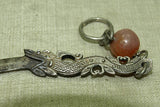 Old Chinese Silver Dragon Sword Pendant