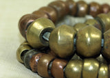 Strand of Antique Bronze, Brass, Copper Beads from Ethiopia
