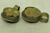 Pair of Rare Ethiopian Brass Pendants
