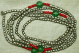 Long Strand of Antique Ethiopian Silver Beads