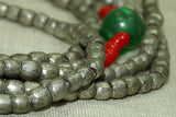 Long Strand of Antique Ethiopian Silver Beads
