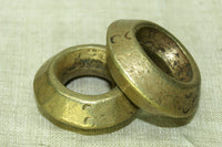 Pair of Antique Ethiopian Brass rings with 