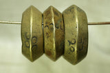 Cast Antique Brass Hair Ring from Ethiopia