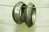 Large Antique Ethiopian "German Silver" Hair Ring with Ridge