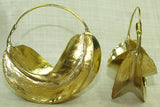 Fulani Brass Earrings, Super Large