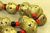 classic Brass round bead from Ghana, strand
