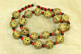 classic Brass round bead from Ghana, strand