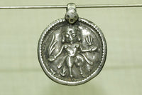 Vintage Shiva शिव Silver Amulet from India