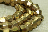 Brass Bicone beads from India