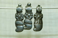 Set of 12 Antique Silver Dangles from India