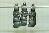 Set of 12 Antique Silver Dangles from India