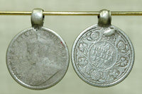 Antique Coin-Silver Rupee Coin Pendant