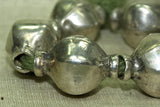 Lantern Shape Coin Silver Beads from India