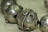 Strand of Old India Coin Silver Beads